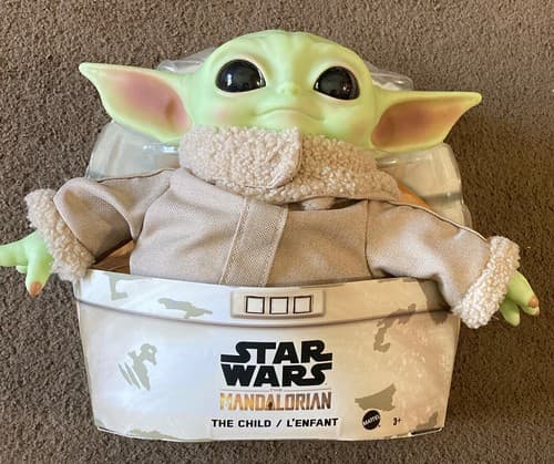 New Disney Star Wars Baby Yoda Grogu Mandalorian 11in Child Plush Toy 2020 - Thumbnail 3