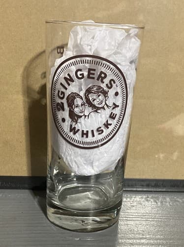 2 Gingers Irish Whiskey Advertising Glass Tom Collins Tipple Responsibly Kieran - Image 1