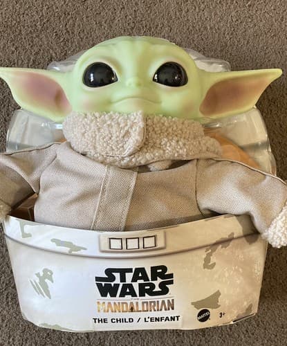 New Disney Star Wars Baby Yoda Grogu Mandalorian 11in Child Plush Toy 2020 - Thumbnail 5
