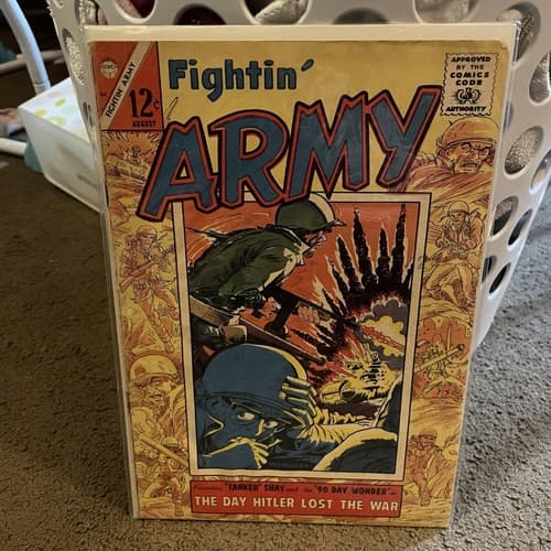 Fightin' Army “The Day Hitler Lost The War”#64 Charlton Comic 1965 Silver VF+ - Thumbnail 2