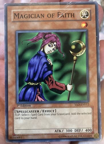 Yu-Gi-Oh! TCG Magician of Faith Starter Deck 1996 YSD-EN012 1st Edition - Image 1