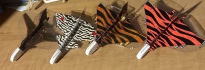 Micro Machines Gliders Pocket Squadron Fighter Planes Galoob 1991 RARE!!! - Thumbnail 2