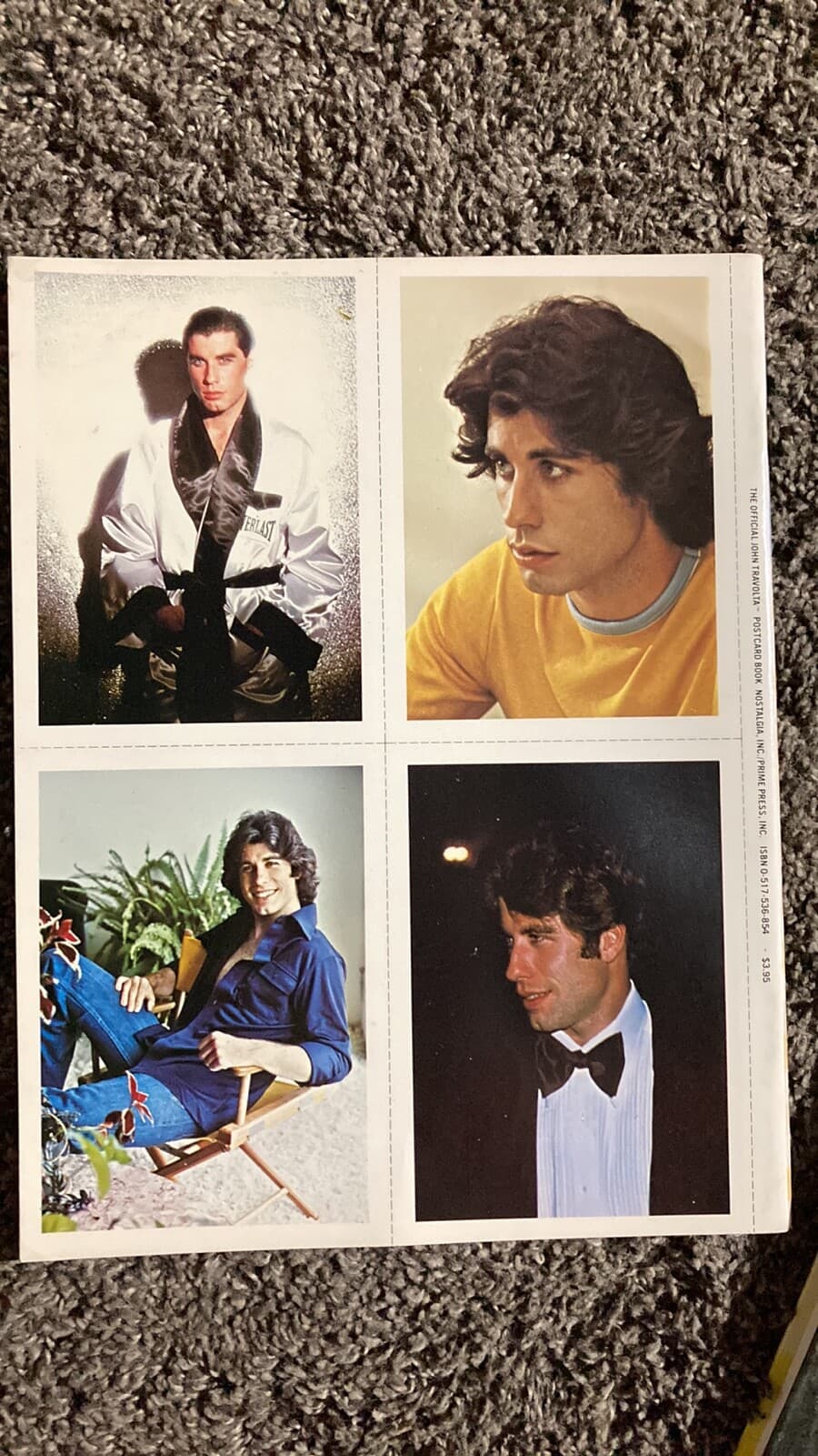 JOHN TRAVOLTA 1978 PICTURE POSTCARD BOOK-GREASE-SATURDAY NIGHT FEVER-KOTTER - Thumbnail 2