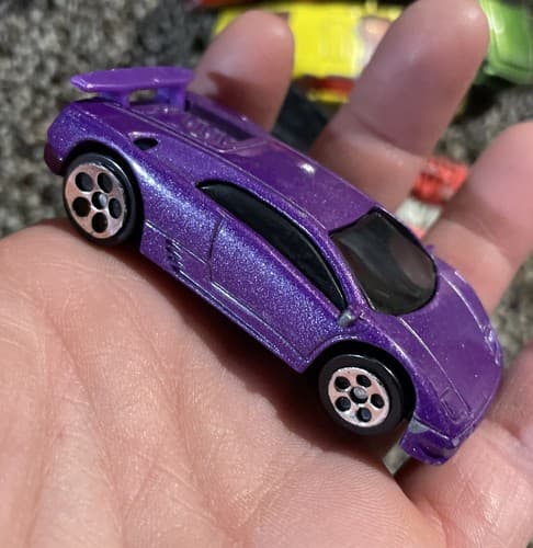 #1 Lamborghini Diablo Purple 2000 Hot Wheels McDonalds Happy Meal Toy - Image 1