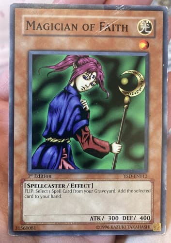 Yu-Gi-Oh! TCG Magician of Faith Starter Deck 1996 YSD-EN012 1st Edition - Thumbnail 2