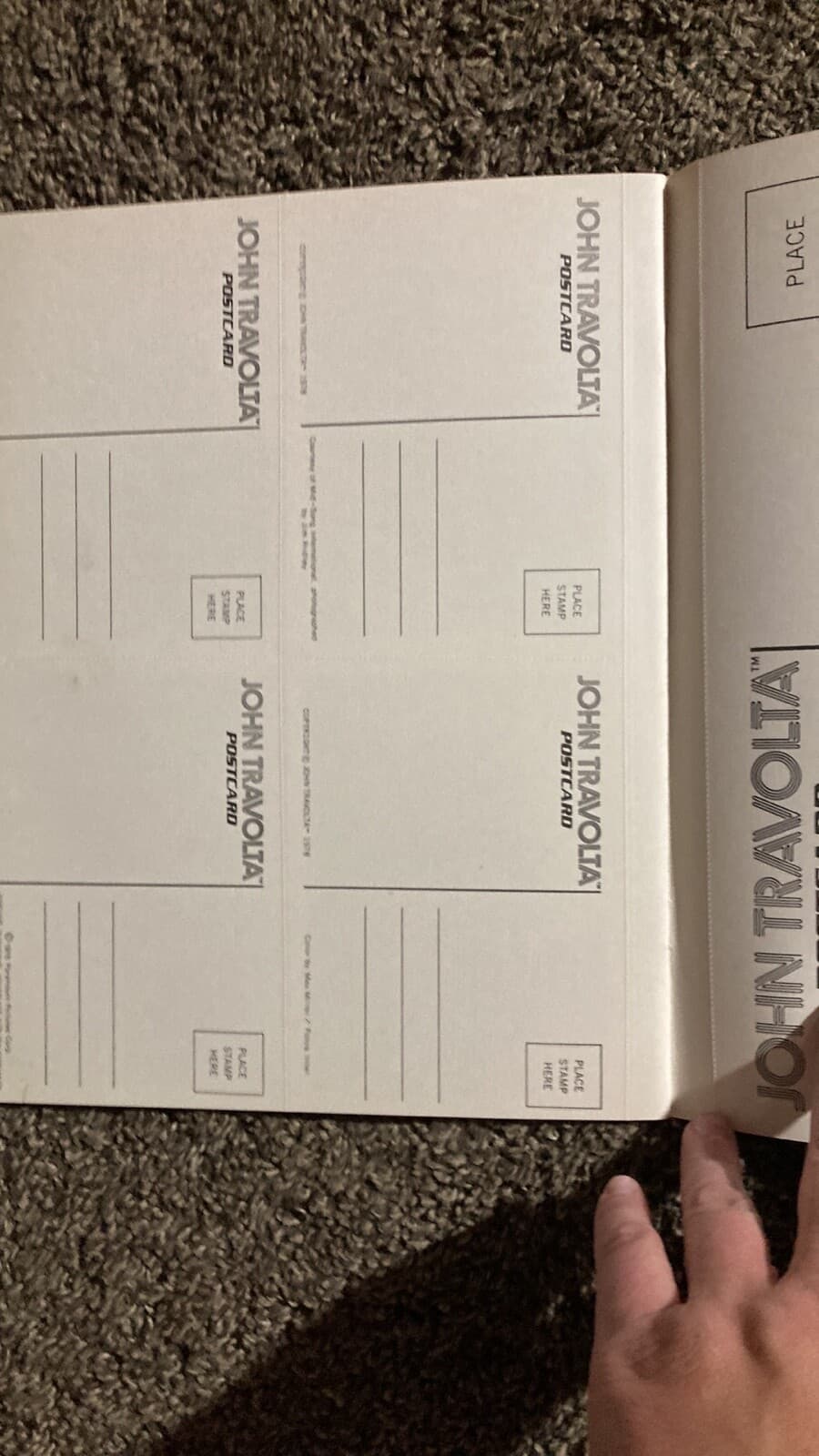 JOHN TRAVOLTA 1978 PICTURE POSTCARD BOOK-GREASE-SATURDAY NIGHT FEVER-KOTTER - Thumbnail 3