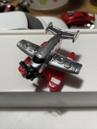 Micro Machines 1996 McDonald's Happy Meal Silver Ocean Flyer Plane - Image 1