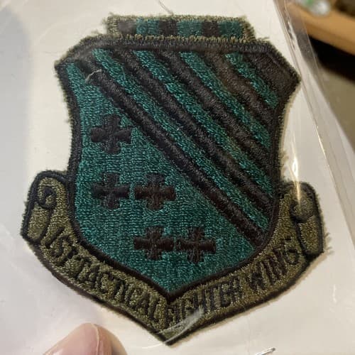 Post Vietnam War USAF US Air Force 1st Tactical Fighter Wing Patch - Thumbnail 2