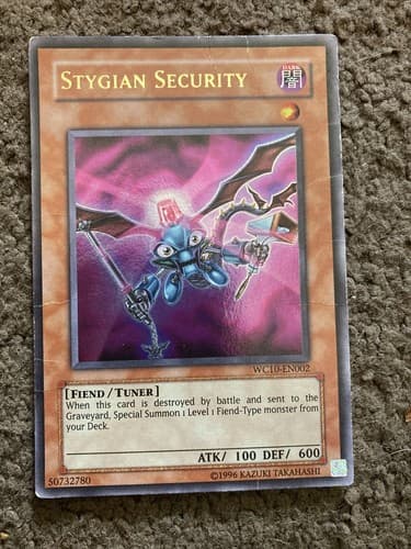| Yugioh Stygian Security WC10-EN002 Ultra Rare Reverse Of Arcadia NM 🔥 | - Image 1