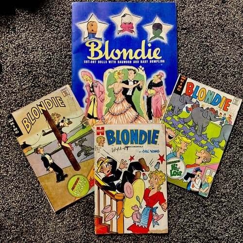 1940 BLONDIE Comics & Rare Whitman Cut-Out Dolls Book Used Good Condition - Image 1