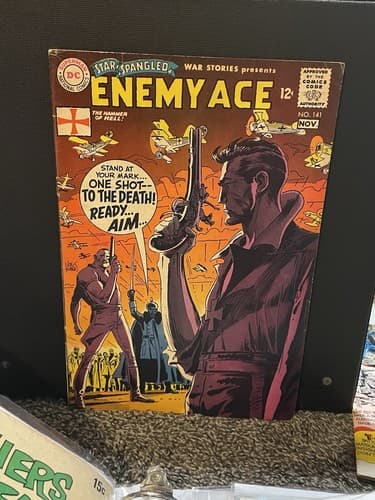 Star Spangled War Stories Enemy Ace “Hammer Of Hell” #141 DC 1968 Silver 12c VG - Image 1