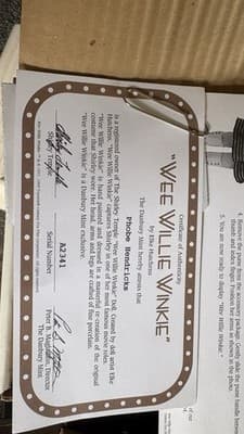 Danbury Mint Shirley Temple Movie "Wee Willy Winkie" NIB 10" Porcelain Doll - Thumbnail 2