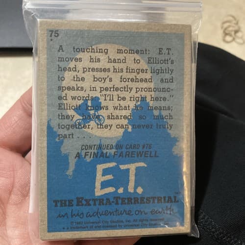 80’s Kid Movie E. T. Extra-Terrestrial 34 Trading Card Set - Thumbnail 2