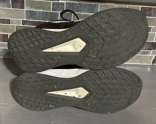 ADIDAS DURAMO KIDS UNISEX SHOES SIZE 4 BLACK/WHITE COLOR Nice - Thumbnail 4