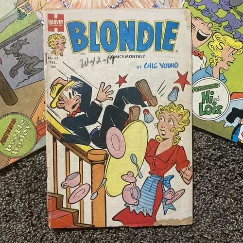1940 BLONDIE Comics & Rare Whitman Cut-Out Dolls Book Used Good Condition - Thumbnail 2