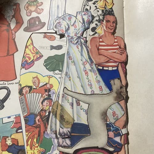 1940 BLONDIE Comics & Rare Whitman Cut-Out Dolls Book Used Good Condition - Thumbnail 4