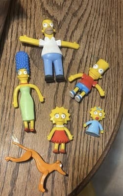 2002 Simpsons Complete bendable Set - Image 1