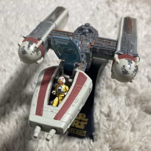 Y-WING!! Yellow Leader Star Wars Action Fleet Galoob 1996 RARE Complete😮 - Thumbnail 4