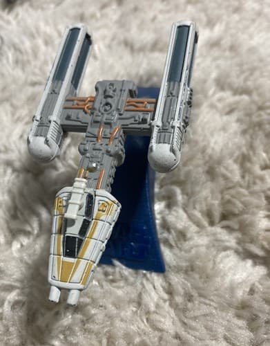 Star Wars MICRO MACHINES Y-WING STARFIGHTER w/ Stand Die Cast Metal Galoob 1996 - Thumbnail 2