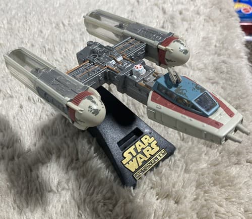 Y-WING!! Yellow Leader Star Wars Action Fleet Galoob 1996 RARE Complete😮 - Thumbnail 8