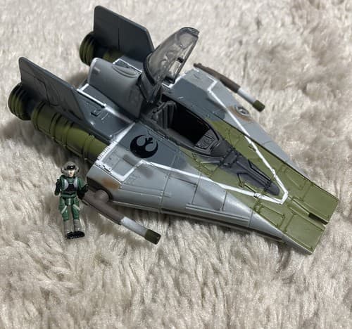 RARE STAR WARS ACTION FLEET ROGUE SQUADRON, Star-Fighter Pilot, & Stand! - Thumbnail 5