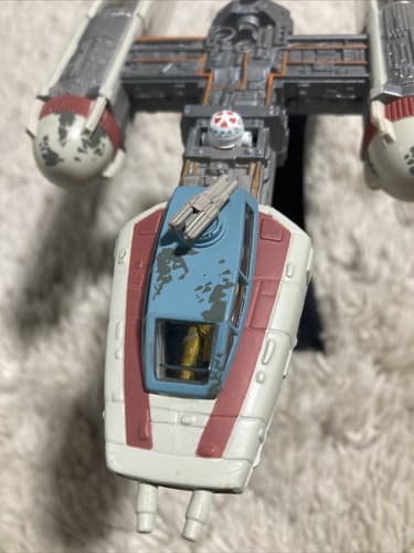 Y-WING!! Yellow Leader Star Wars Action Fleet Galoob 1996 RARE Complete😮 - Thumbnail 5