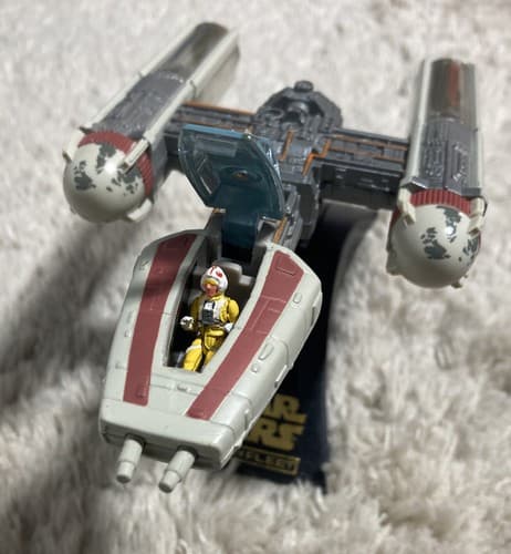 Y-WING!! Yellow Leader Star Wars Action Fleet Galoob 1996 RARE Complete😮 - Thumbnail 2