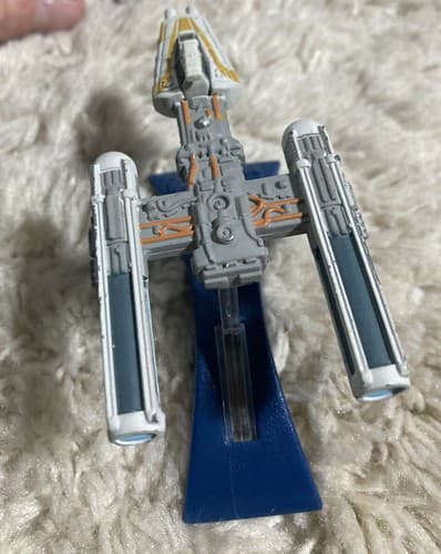 Star Wars MICRO MACHINES Y-WING STARFIGHTER w/ Stand Die Cast Metal Galoob 1996 - Thumbnail 4