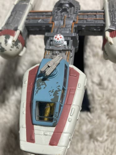 Y-WING!! Yellow Leader Star Wars Action Fleet Galoob 1996 RARE Complete😮 - Thumbnail 3