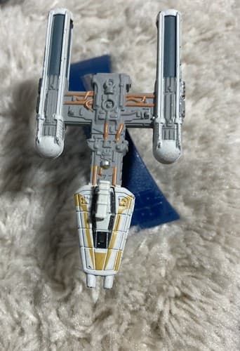 Star Wars MICRO MACHINES Y-WING STARFIGHTER w/ Stand Die Cast Metal Galoob 1996 - Thumbnail 6