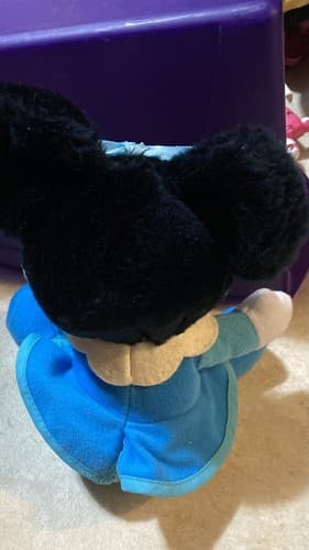 VTG Disney Mickey's Christmas Carol Plush Minnie Mouse Doll Toy From Korea - Thumbnail 3