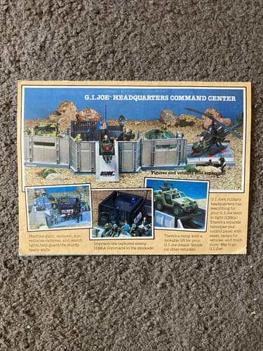 GI JOE HASBRO insert poster flag points 1983 fold out Paper Collectible - Thumbnail 3