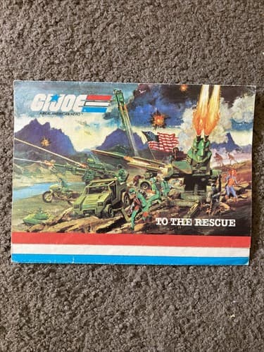 GI JOE HASBRO insert poster flag points 1983 fold out Paper Collectible - Thumbnail 2