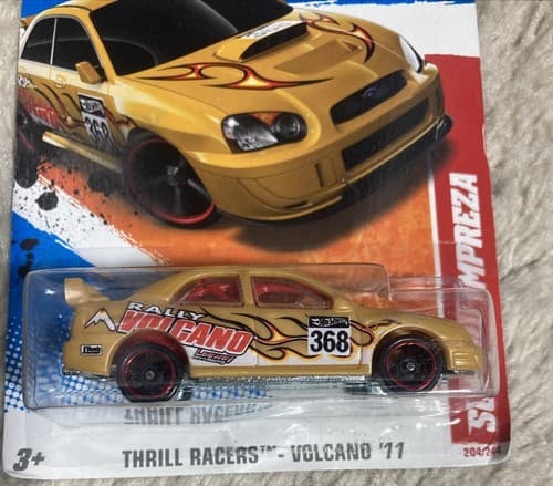 Hot Wheels Subaru Impreza 2011 Thrill Racers Volcano Metal Chassis Thailand - Thumbnail 4