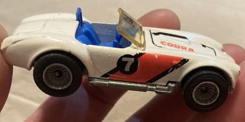 Hot Wheels California Customs Classic Cobra White Real Riders Gray Hubs 1/64 - Image 1