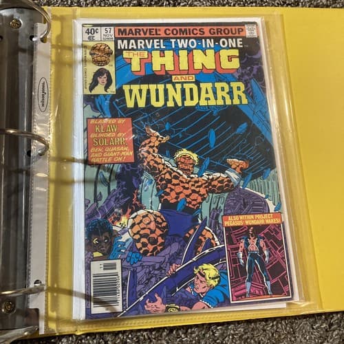 Marvel Two-In-One Thing & Wundarr #57 Very Fine Newstand Edition - Image 1