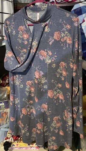 Women’s Xl Boutique Cool Melon Long Tunic Dress Very Nice - Image 1