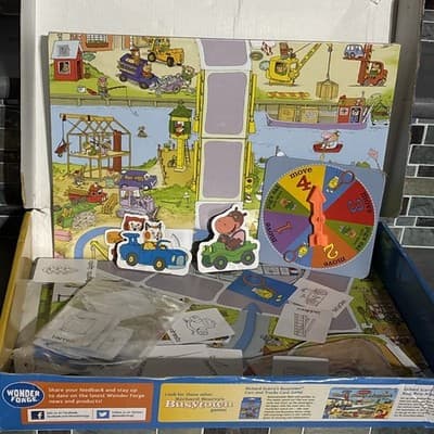 Richard Scarry’s Look & Find Busy Town Board Game, Books, & Figure Cars!! - Thumbnail 5
