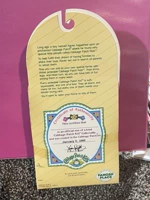 ❤️1984 CABBAGE PATCH KIDS 2nd Ed. PVC FIGURE COLLECTOR BY Kim Kathleen NIP ❤️ - Thumbnail 2