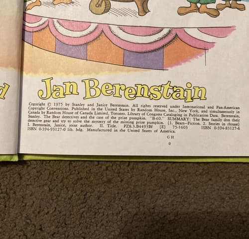 Classic 1975 Berenstain Bears book "The Bear Detectives" By Stan & Jan B - Thumbnail 2