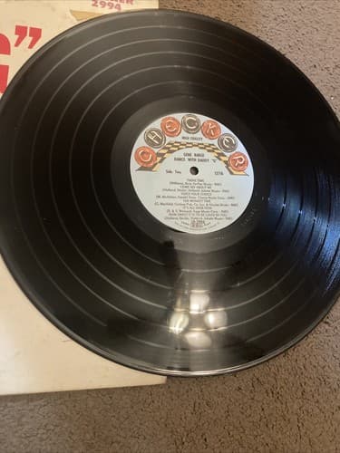 GENE BARGE Dance with Daddy G Checker LP Vinyl Record VF+ Case Shows Wear - Thumbnail 3