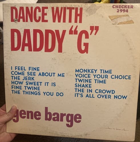 GENE BARGE Dance with Daddy G Checker LP Vinyl Record VF+ Case Shows Wear - Thumbnail 4