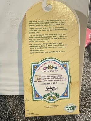 ❤️1984 CABBAGE PATCH KIDS 2nd Ed. PVC FIGURE COLLECTOR BY Kim Kathleen NIP ❤️ - Thumbnail 2