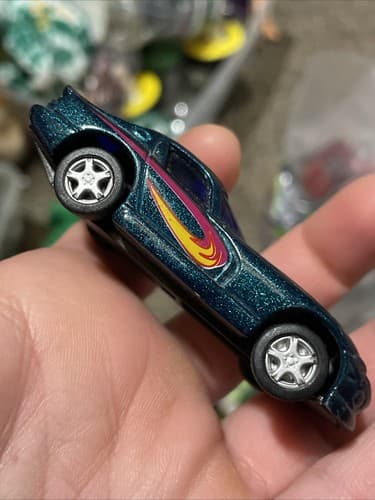 Maisto Dodge Viper, Viper Head on Hood, Teal Metallic, Loose; 1:64 Mint - Thumbnail 6