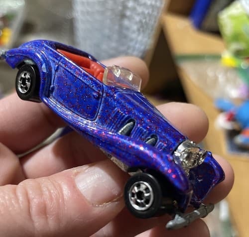 1982 Blue/Red/pink Glitter Hot Wheels 1982 Mercedes - 540k Diecast 1:64 - Image 1