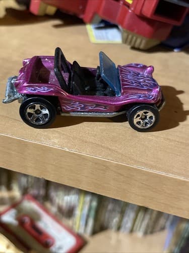 2002 Hot Wheels Diecast Meyers Manx Purple Pink w/ Black interior 1:64 Near Mint - Image 1