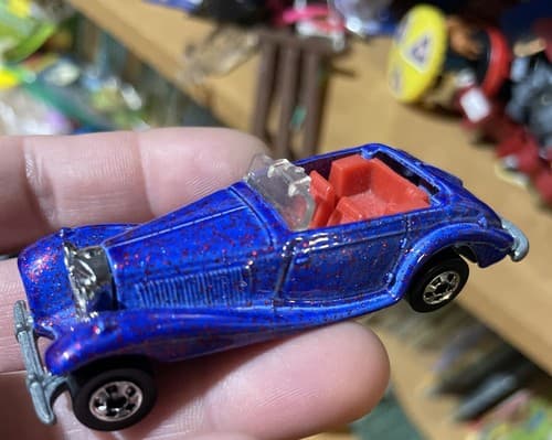 1982 Blue/Red/pink Glitter Hot Wheels 1982 Mercedes - 540k Diecast 1:64 - Thumbnail 5