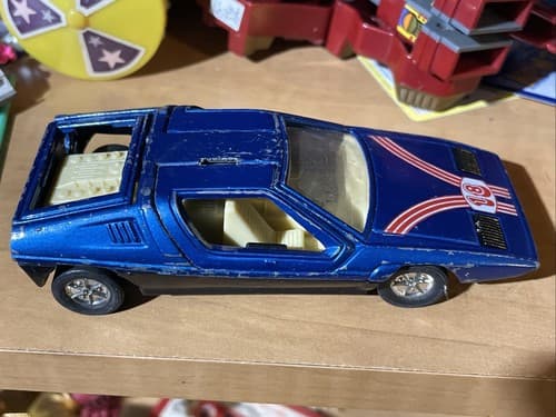 Michelotti Lazer Diecast SS-901 Pull Back Blue Hong Kong 1:36 - Image 1