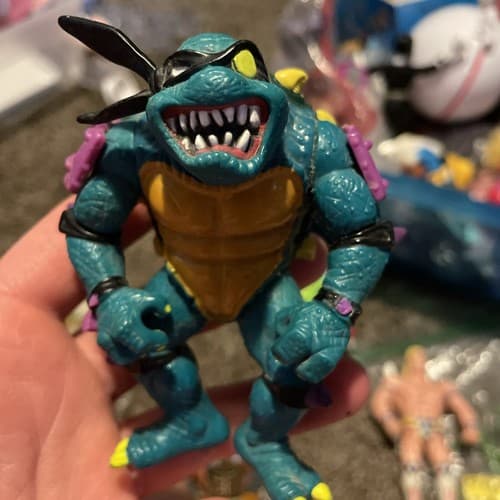Vintage Slash TMNT Teenage Mutant Ninja Turtles Action Figure 1990 playmates 4" - Image 1