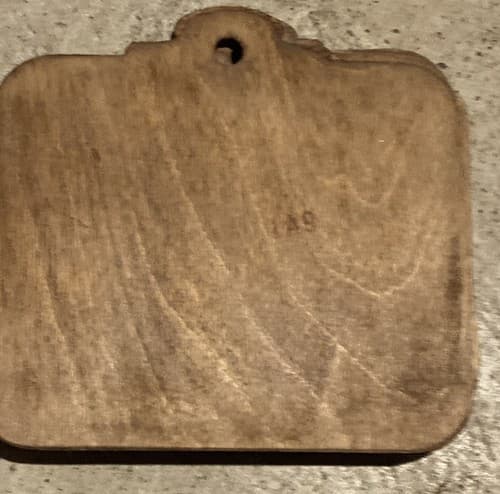 Old Eva Harta wood Plaque, boy girl, Joy” Faith, Hobo Stick Pot C - Thumbnail 6